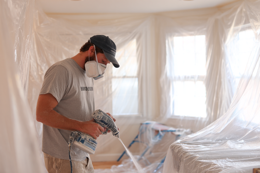 How to Use a Paint Sprayer Indoors Without Making a Mess