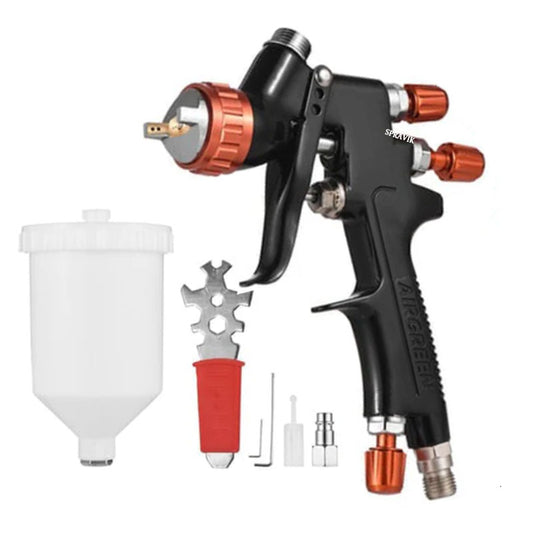 Spray gun with accessories