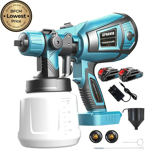 2025 Upgraded High-pressure Cordless Paint Sprayer with 2 Batteries