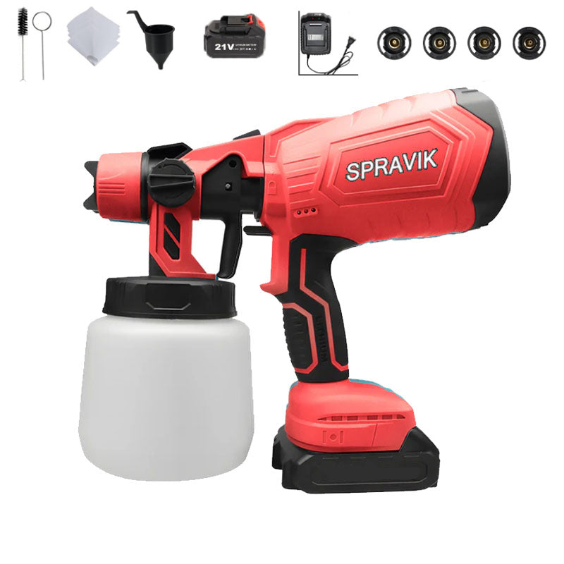 High-pressure Cordless Paint Sprayer with 2 FREE Batteries
